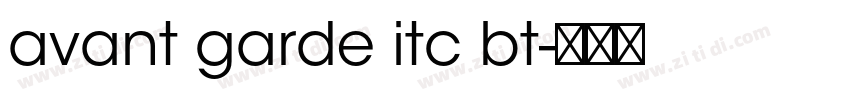 avant garde itc bt字体转换